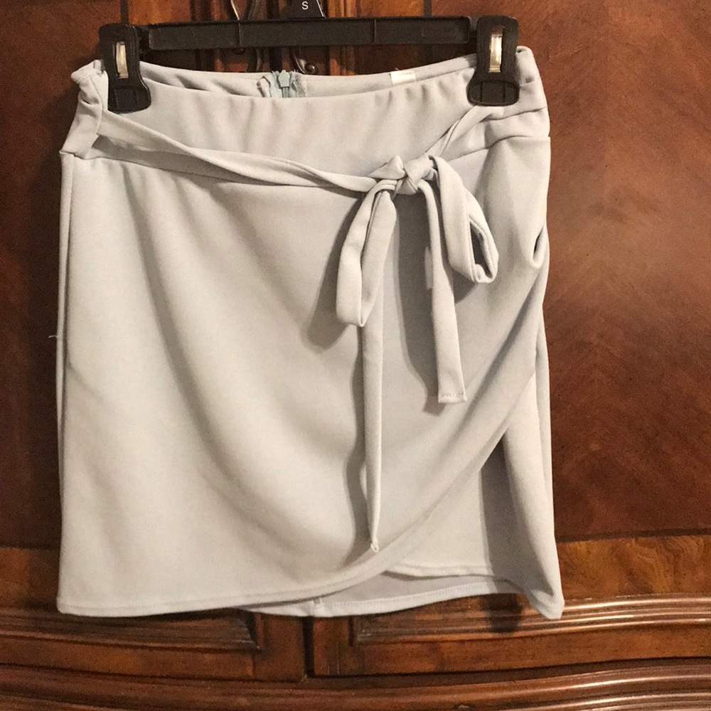 Light blue skirt